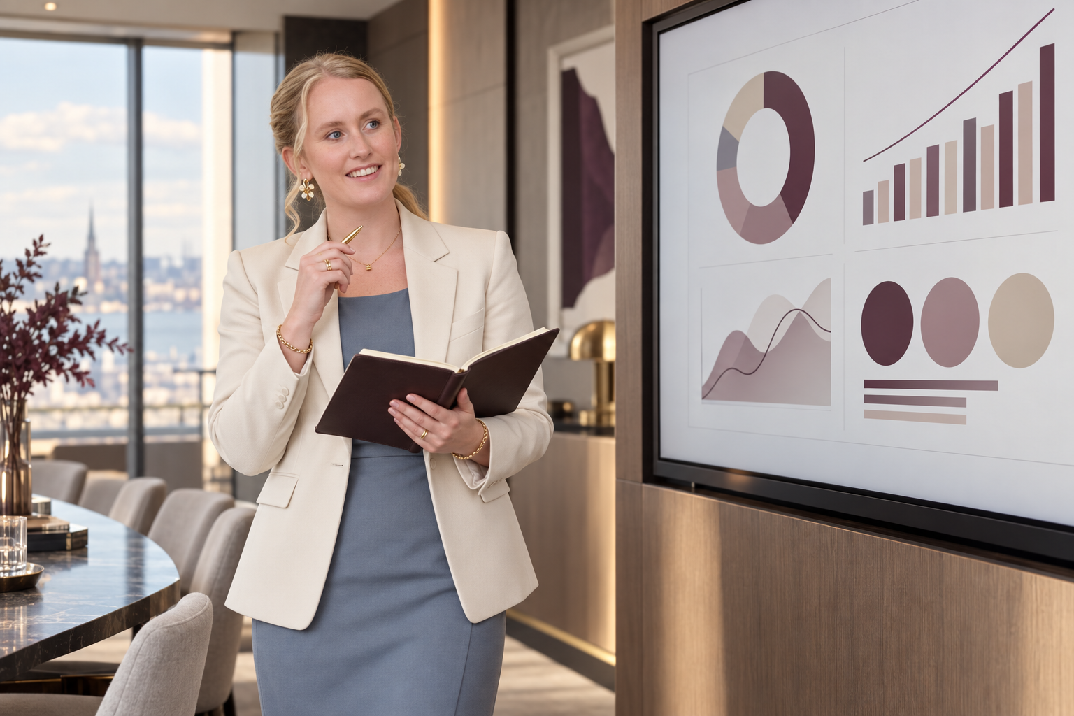 Josephine bespreekt data en KPI's
